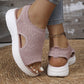 🌟2026 Summer Hot Sale 70% OFF🎁Women’s Knit Platform Sandals – Lightweight, Breathable & Arch-Supported 🏝️☁️