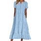 💖Summer New Arrivals: 60% Off💖Women's Elegant V-Neck Short Sleeve Dress