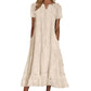 💖Summer New Arrivals: 60% Off💖Women's Elegant V-Neck Short Sleeve Dress