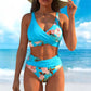 🔥 Women's Floral Print High Waist Bikini Set