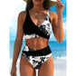 🔥 Women's Floral Print High Waist Bikini Set