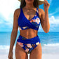 🔥 Women's Floral Print High Waist Bikini Set
