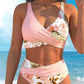 🔥 Women's Floral Print High Waist Bikini Set