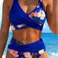 🔥 Women's Floral Print High Waist Bikini Set