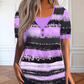 ✨Women's Faux Two-Piece Striped Henley Top