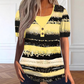 ✨Women's Faux Two-Piece Striped Henley Top