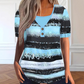 ✨Women's Faux Two-Piece Striped Henley Top