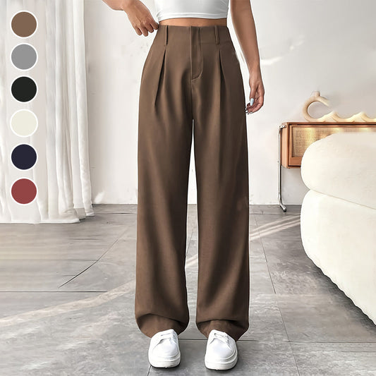 💖Hot Sale💖Women’s Solid High Waist Wide-Leg Pants