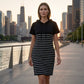 ✨New Arrivals✨Striped Hooded Midi Dress with Pockets