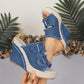 🌊 Women's Casual Denim Platform Slide Sandals ☀️