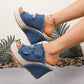 🌊 Women's Casual Denim Platform Slide Sandals ☀️