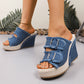 🌊 Women's Casual Denim Platform Slide Sandals ☀️