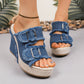 🌊 Women's Casual Denim Platform Slide Sandals ☀️