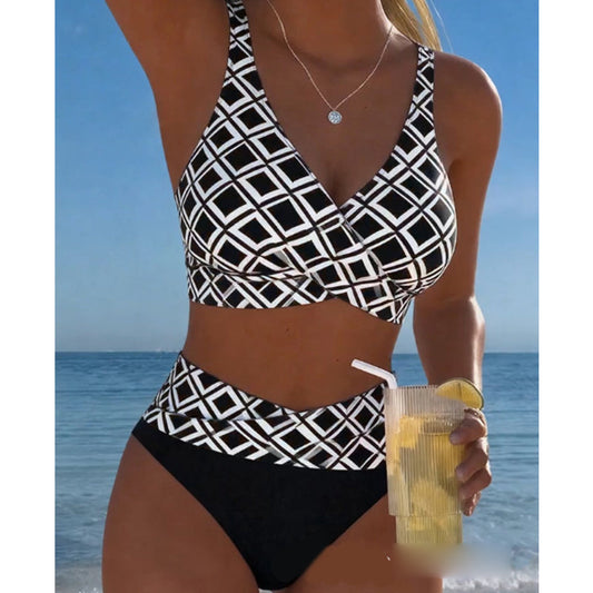 🏖️2026 Summer Hot Sale  60% OFF !!🔥Women's High Waist Two-Piece Bikini Set 👙🌊