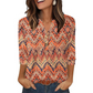 🌸Summer Sale 70% OFF👕Casual Printed V-Neck Top for Women