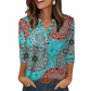 🌸Summer Sale 70% OFF👕Casual Printed V-Neck Top for Women