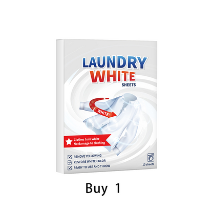🏆 Last Day Special Price £7.99! 🎁Buy 1 Get 1 Free🔥💥 Deep Cleaning Laundry Whitening Sheets ✨🧺 Powerful Stain Remover Brightening Fabric Laundry Cleaning Sheets