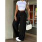 ⏳Last Day Sale Only ￡15.99!!👖💥Women's High-Waisted Straight Leg Trousers – Front seam & elastic back – Versatile, comfortable & perfect for office or casual wear ✨🌸