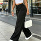 ⏳Last Day Sale Only ￡15.99!!👖💥Women's High-Waisted Straight Leg Trousers – Front seam & elastic back – Versatile, comfortable & perfect for office or casual wear ✨🌸