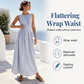 ⏳ TIME-LIMITED SPECIAL 50% OFF! ⏰ Women Casual Striped Maxi Dress Sleeveless – Waist-Defining Tie & Flowy Hem 👗