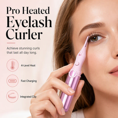 ⏳LAST DAY SALE 60% OFF !!💗✨Rechargeable Heated Eyelash Curler | Get Long-Lasting Perfect Lash Curls Anytime🔋