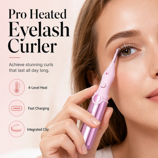 ⏳LAST DAY SALE 60% OFF !!💗✨Rechargeable Heated Eyelash Curler | Get Long-Lasting Perfect Lash Curls Anytime🔋