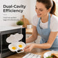 ⏰Last Day Special Price ￡6.99!!⏰ Microwave Egg Poacher – Dual-Cavity Steamer, Rapid Heating, Non-Stick PP – Ideal for Home, Office & Travel! 🔥