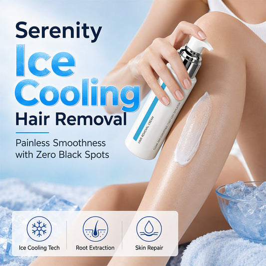 🎁Only £6.99/BUY 1 GET 1 FREE! 🧊Ice-Cooling Hair Removal Cream for Sensitive Skin ❄️