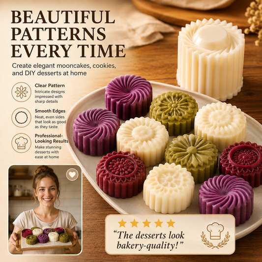 🥳2026 HOT SALE🥳💞50K+ SOLD! 🥮💦 50% OFF! Creative Pastry Mold – fully detachable design cleans in seconds, no trapped dough. Sharp engraved patterns leave professional-looking results. Baking made simple & fun! 🧼✅