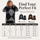 ⏳ LAST DAY SALE – 50% OFF! 🍂✨ Women's Argyle Knit Sweater & Skirt Set – Elegant, Cosy & Effortlessly Chic