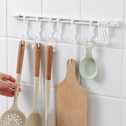 ⏳🔥LIMITED-TIME 50% OFF! ⏰🪝 No-Drill Sliding Track Hooks – Space-Saving Storage🛍️