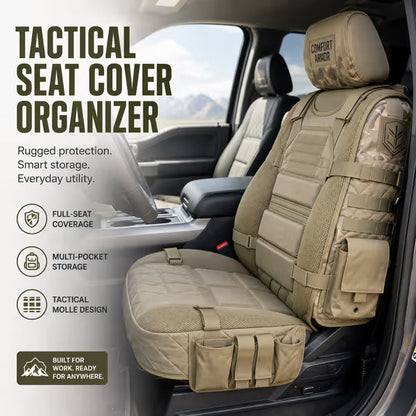 💥 Limited Time-50% OFF 🚙  Durable Tactical Truck Seat Cover ✨ Storage,Protection & All- Day Comfort