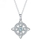 Unisex Witch Knot Pendant Necklace