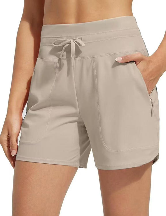 💥Limited Sale 60%💥Women's High-Waisted Quick-Dry Swim Shorts