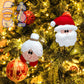 Felt Spheres Of Santa And Mrs.Claus Template Set - With Instructions