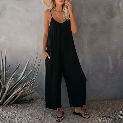 Ultimate Flowy Jumpsuit with Pockets-FREE SHIPPING
