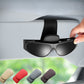 Magnetic Leather Car Sunglass Holder