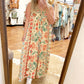 Vintage Floral Print Loose Sleeveless Jumpsuit-free shipping