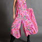 Vintage Floral Print Loose Sleeveless Jumpsuit-free shipping