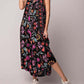 Vintage Floral Print Loose Sleeveless Jumpsuit-free shipping