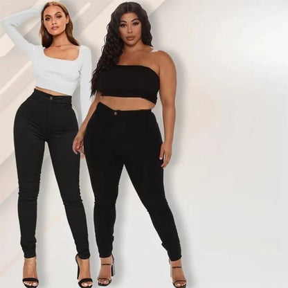 Perfect Skinny Fit Stretch Pull On Push Up Plus Size Leggings